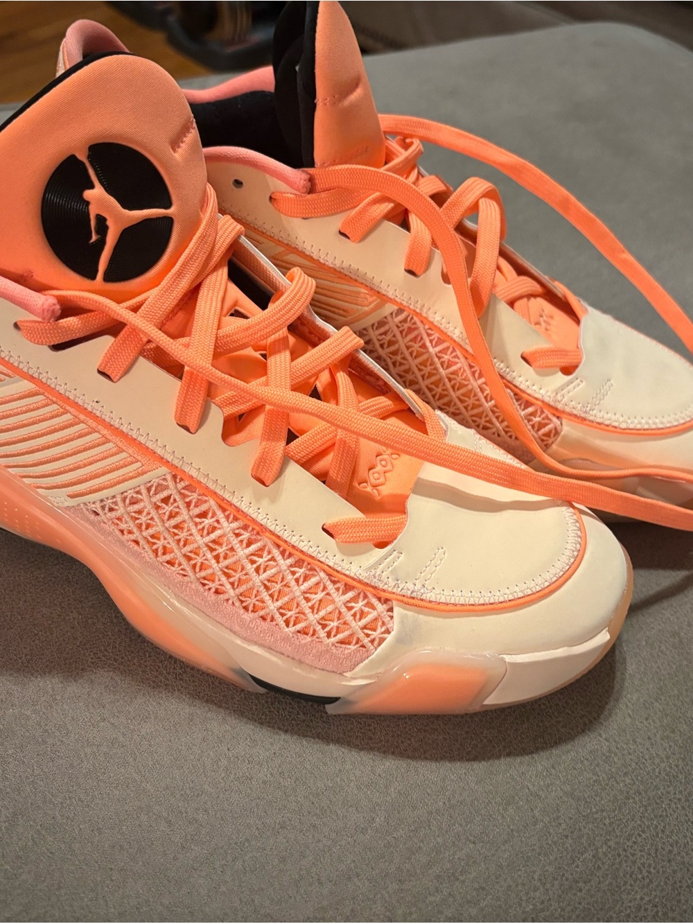 Jordan Men’s Athletic Shoes in Peach and Cream